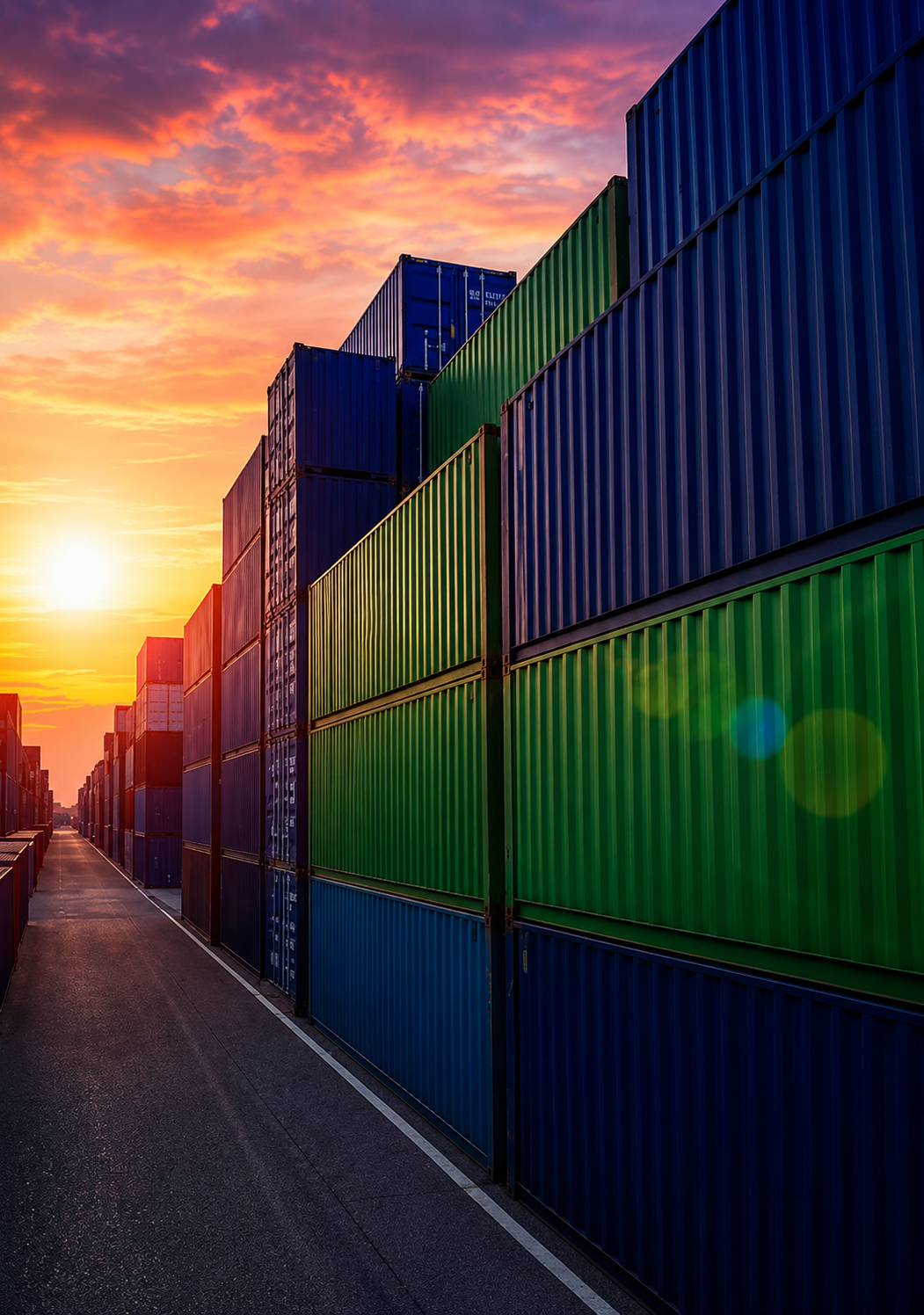 Container logistics yard operations